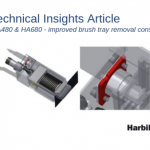 HA480 & HA680: improved brush tray removal construction
