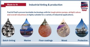 Industrial and small-batch tinting with Harbil dispensers