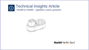 HA480 & HA680: agitation cranks greased